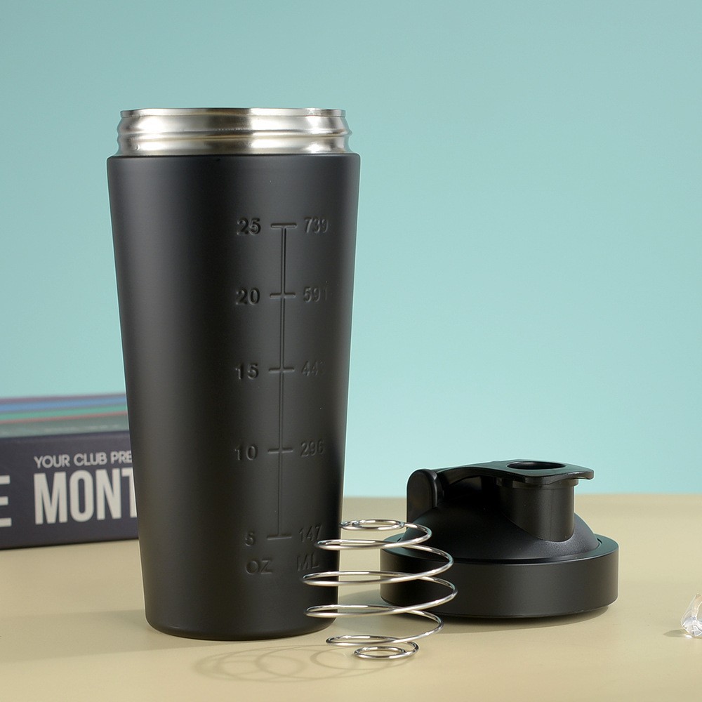 Nutrition Sports Fitness - Stainless Steel Protein Shaker Cup Portable