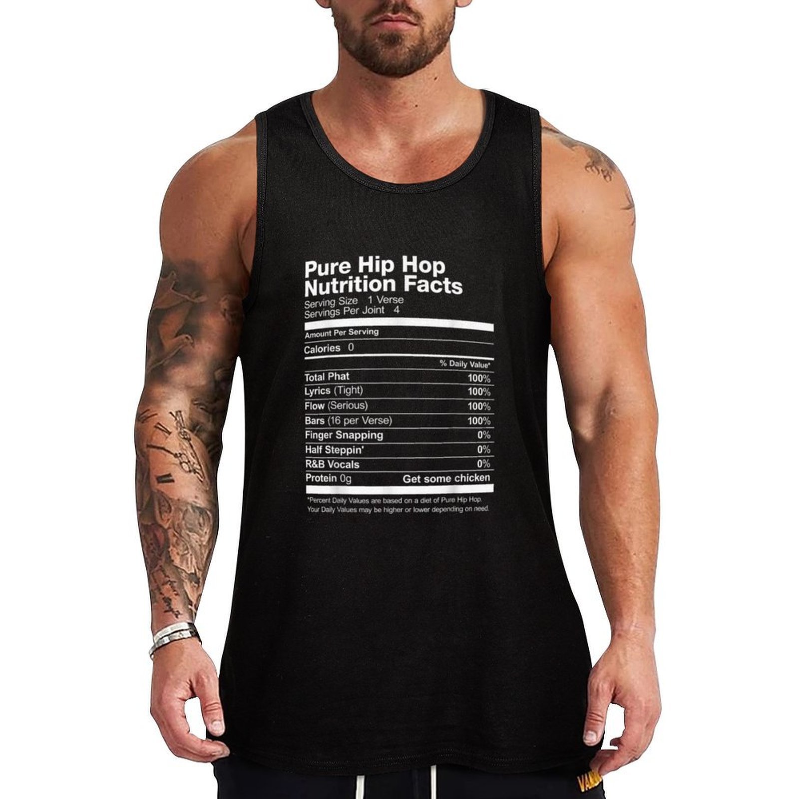 Nutrition Workout - Pure Hip-Hop Nutrition Facts Tank Top