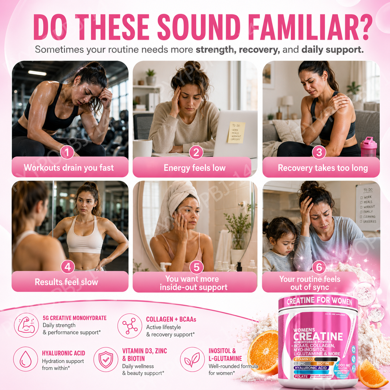 Woman Creatine Powder 269g Con - Nutrition Workout avaliação e preço
