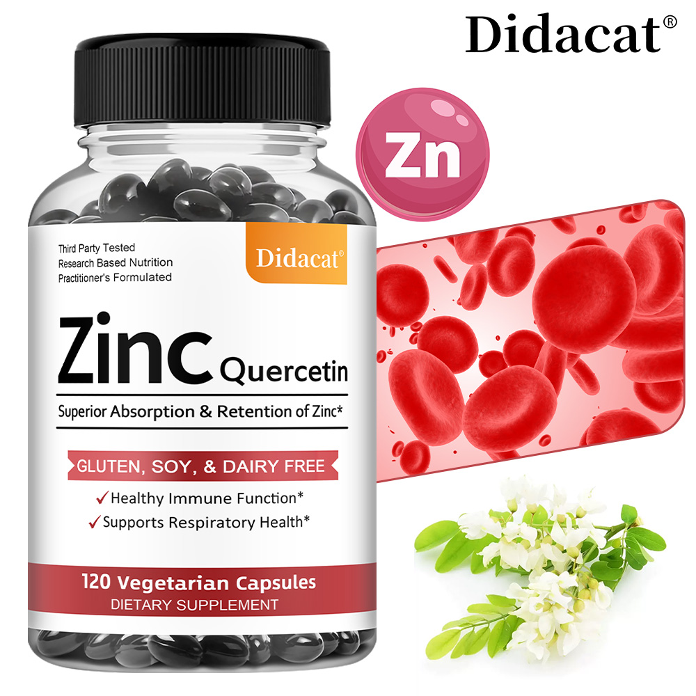 Quercetin & Zinc Vegetarian Ca - Nutrition Zinc avaliação e preço