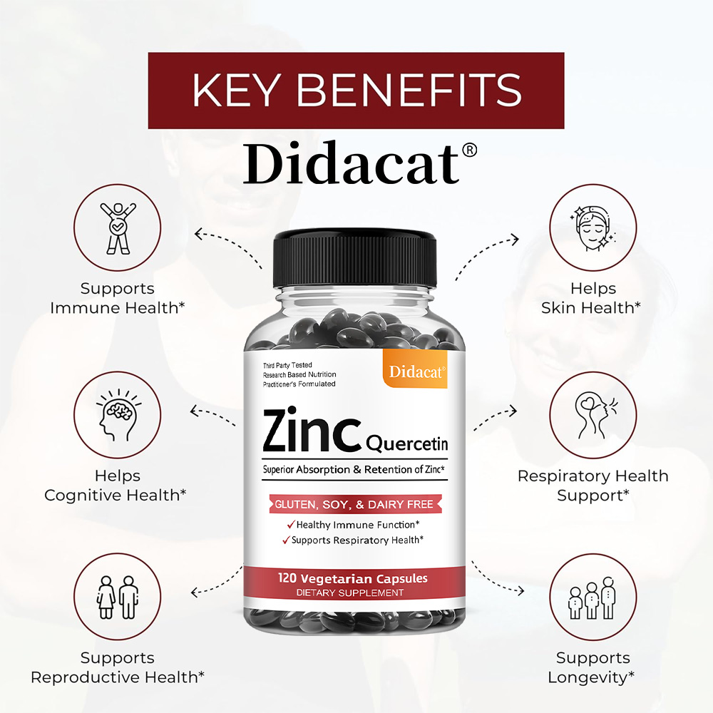 Quercetin & Zinc Vegetarian Ca - Nutrition Zinc avaliação e preço
