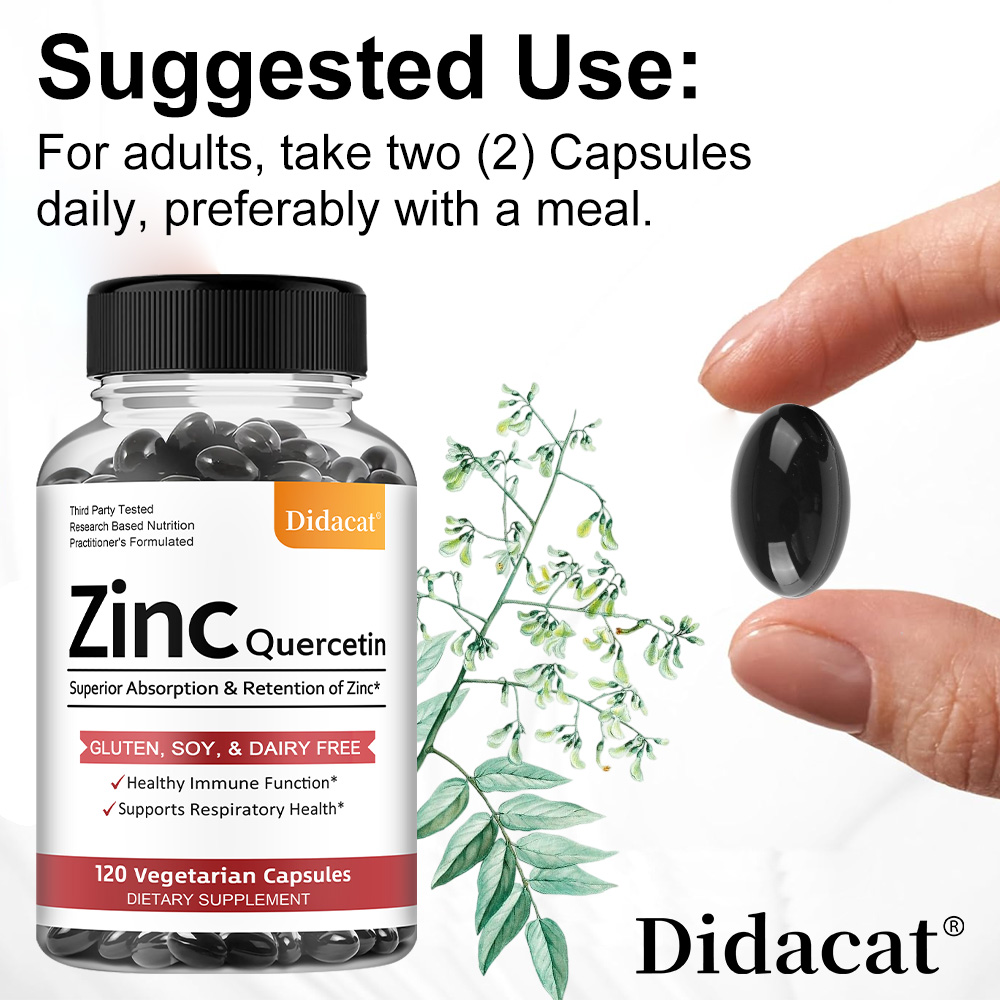 Quercetin & Zinc Vegetarian Ca - Nutrition Zinc avaliação e preço