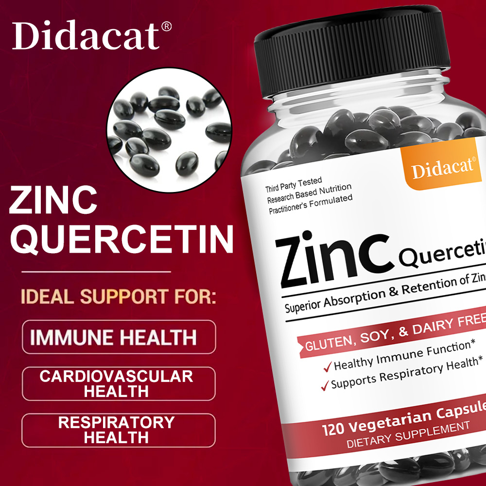 Quercetin & Zinc Vegetarian Ca - Nutrition Zinc avaliação e preço