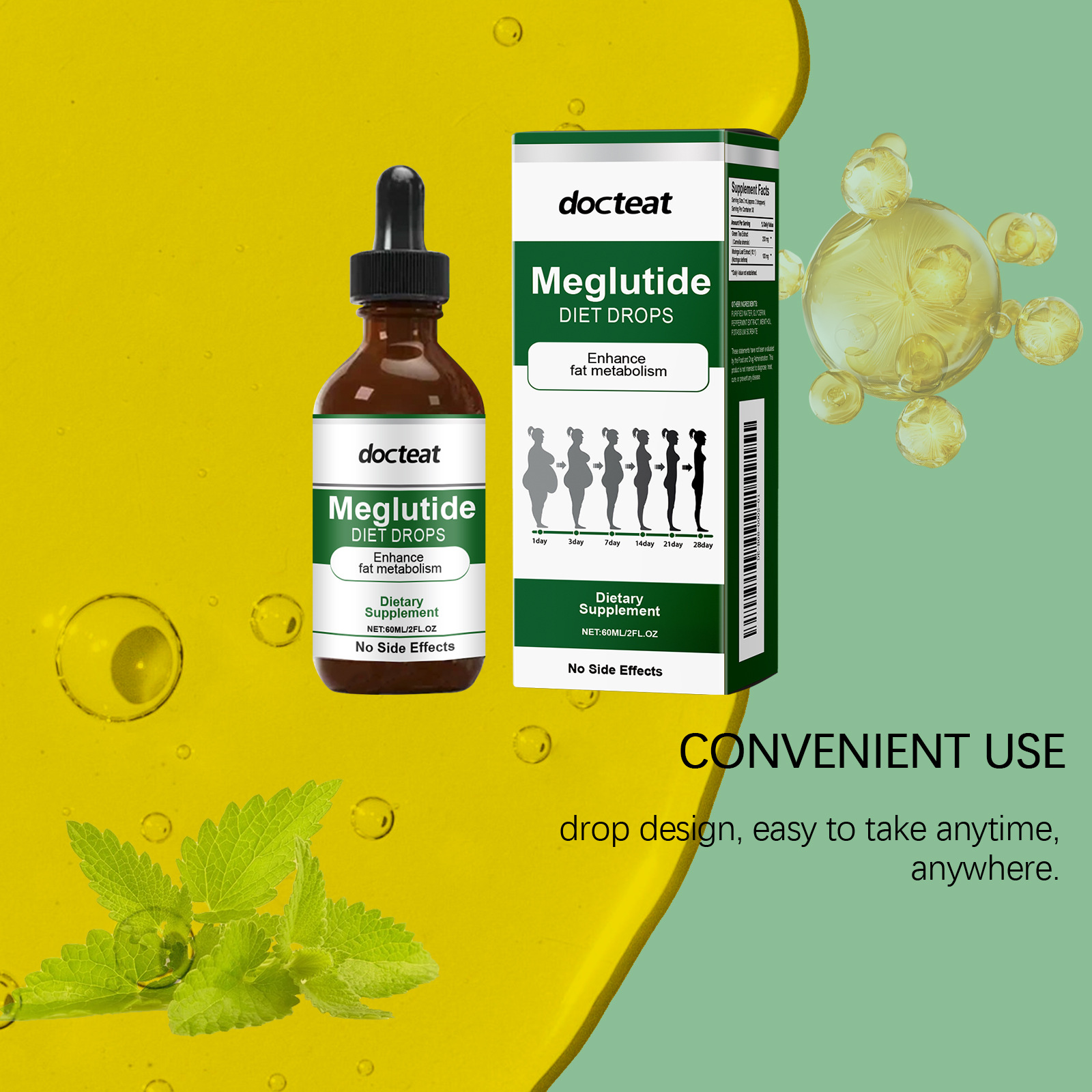 DOCTEAT Quick Slimming Drops B - Nutrition One Fitness avaliação e preço