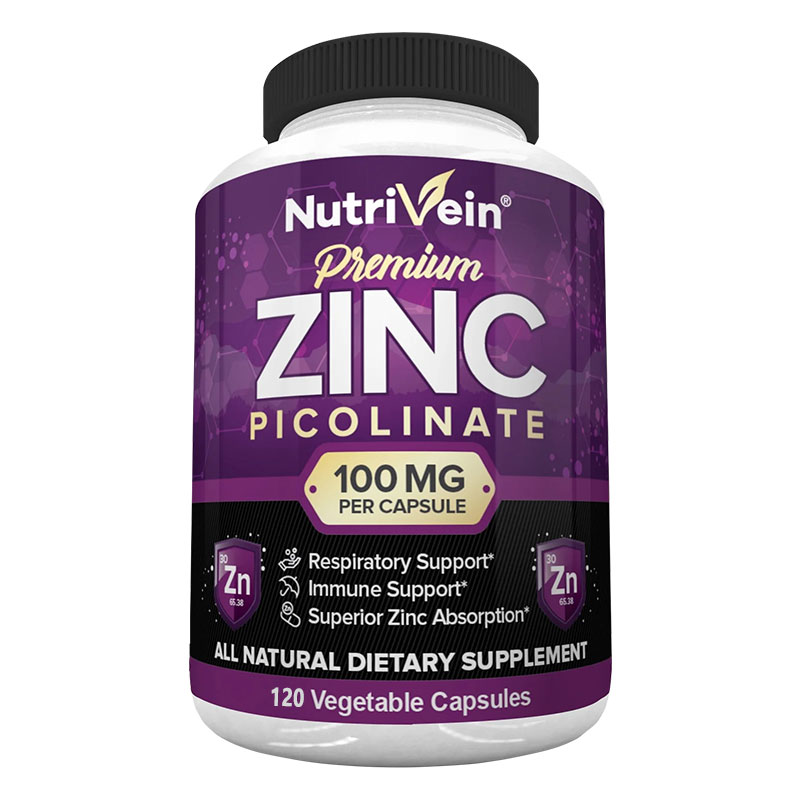 Premium Zinc Picolinate 100mg  - Nutrition Zinc avaliação e preço