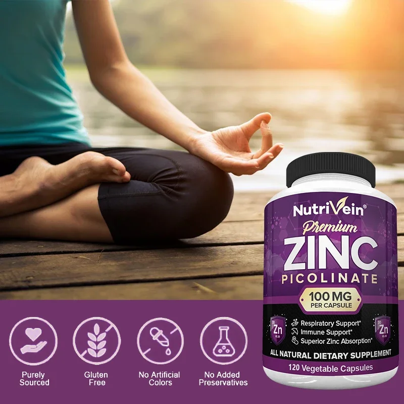 Premium Zinc Picolinate 100mg  - Nutrition Zinc avaliação e preço