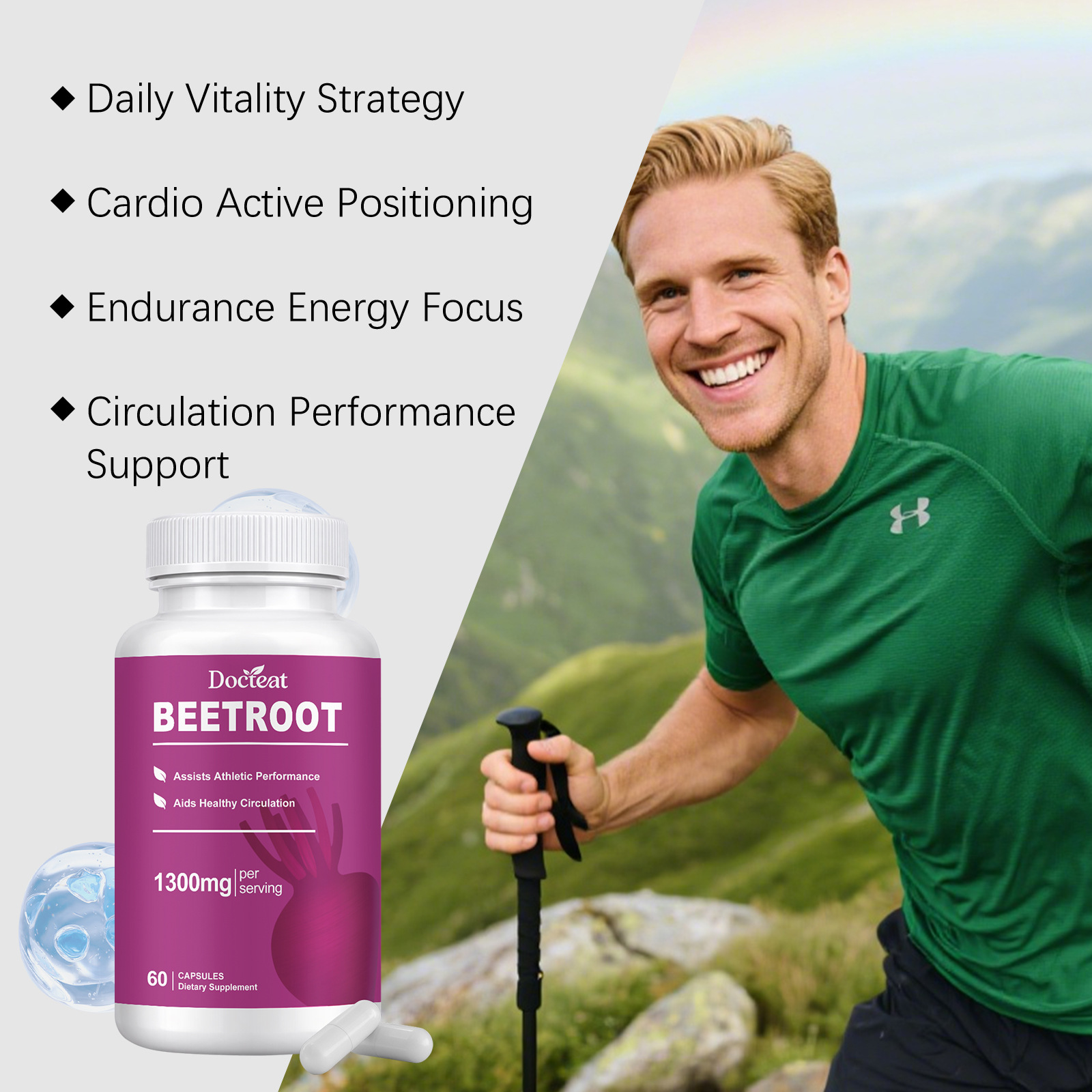 Organic Beetroot Capsules Enha - Nutrition One Fitness avaliação e preço