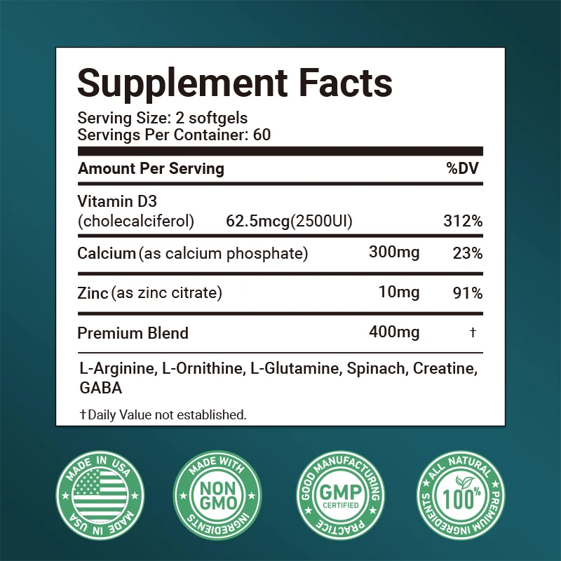 Height Booster Supplements - w - Nutrition Zinc avaliação e preço