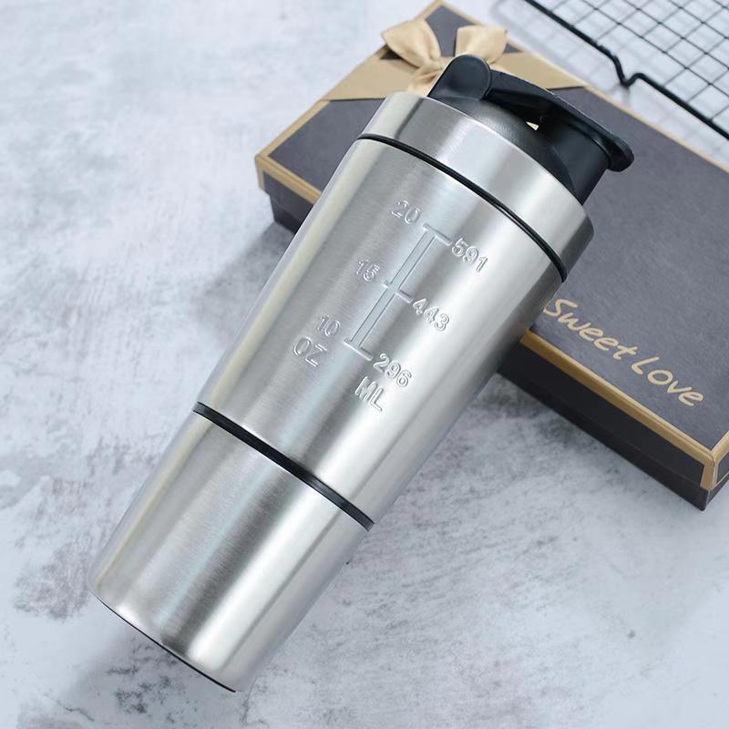 Stainless Steel Protein Shaker - Nutrition Sports Fitness avaliação e preço