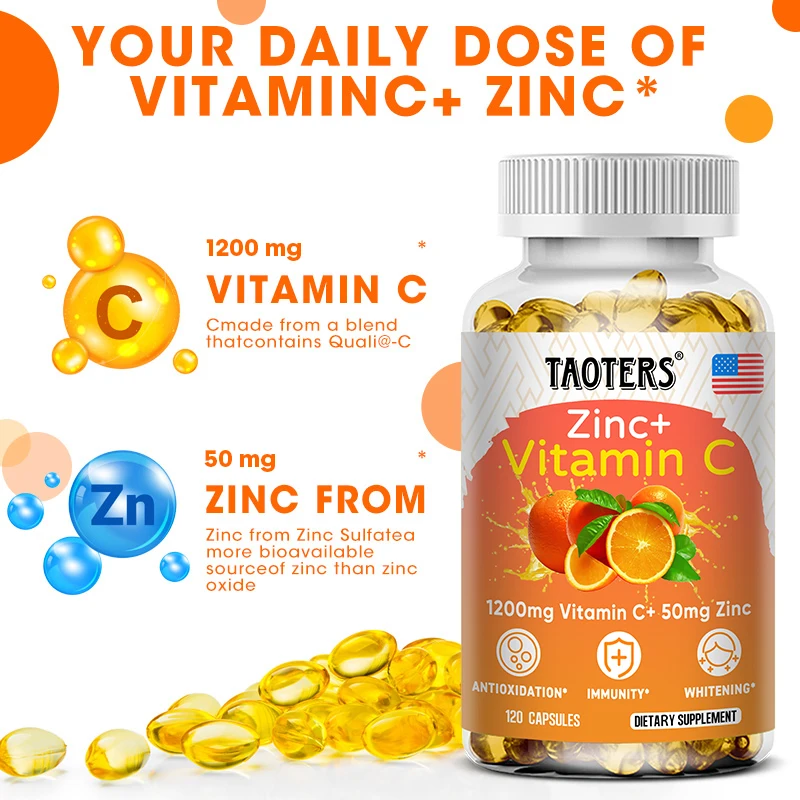 Taoters Vitamin C + Zinc Suppl - Nutrition Zinc avaliação e preço