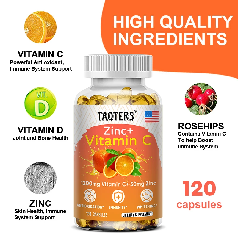 Taoters Vitamin C + Zinc Suppl - Nutrition Zinc avaliação e preço