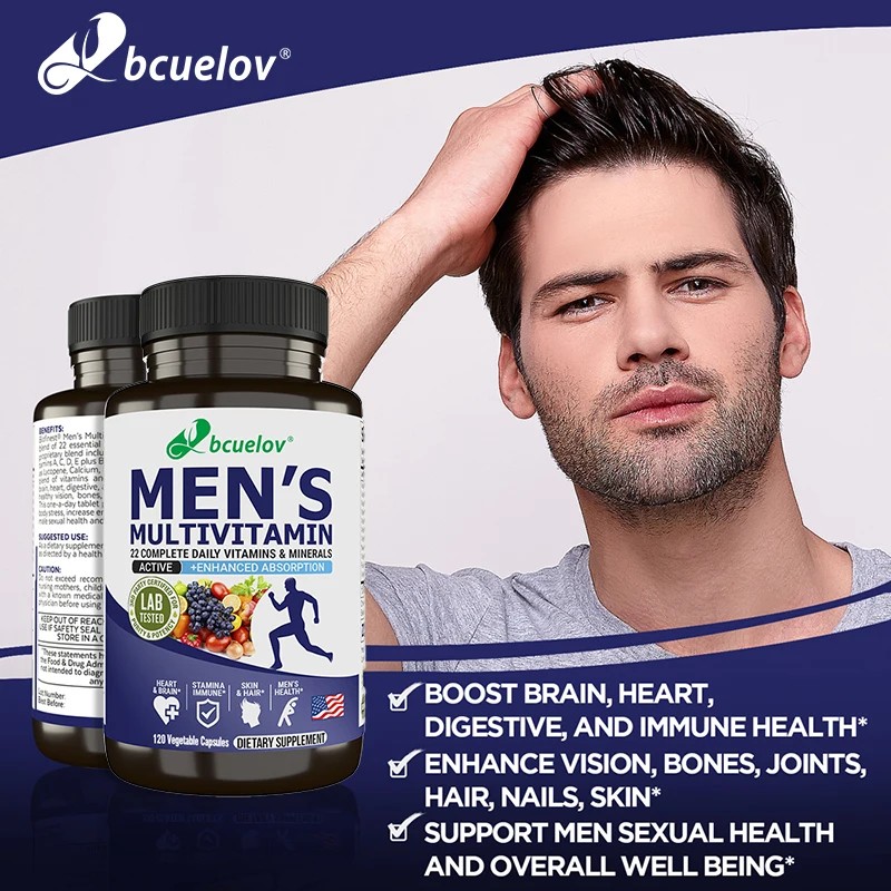 Bcuelov Men's Vitamin and Mine - Nutrition Zinc avaliação e preço