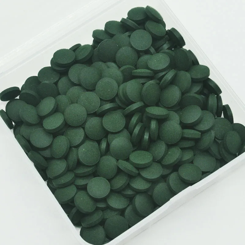500/1000pcs High Purity Spirul - Spirulina Tablet Organic avaliação e preço