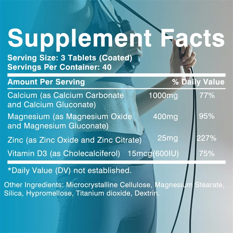 Calcium Magnesium Zinc Vitamin - Nutrition Zinc avaliação e preço