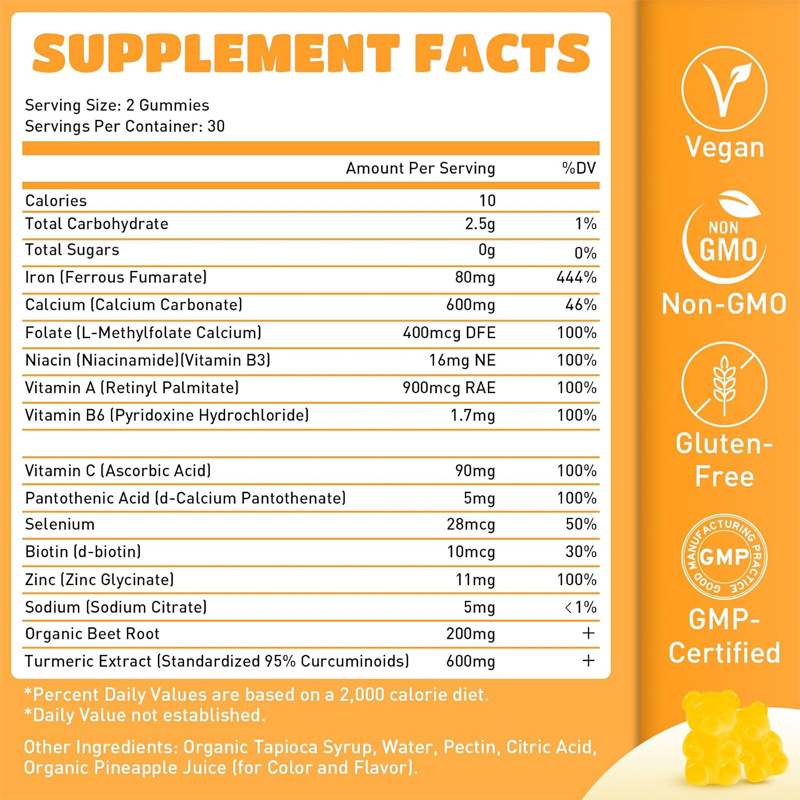 Pure Vegetarian Iron Supplemen - Nutrition Zinc avaliação e preço