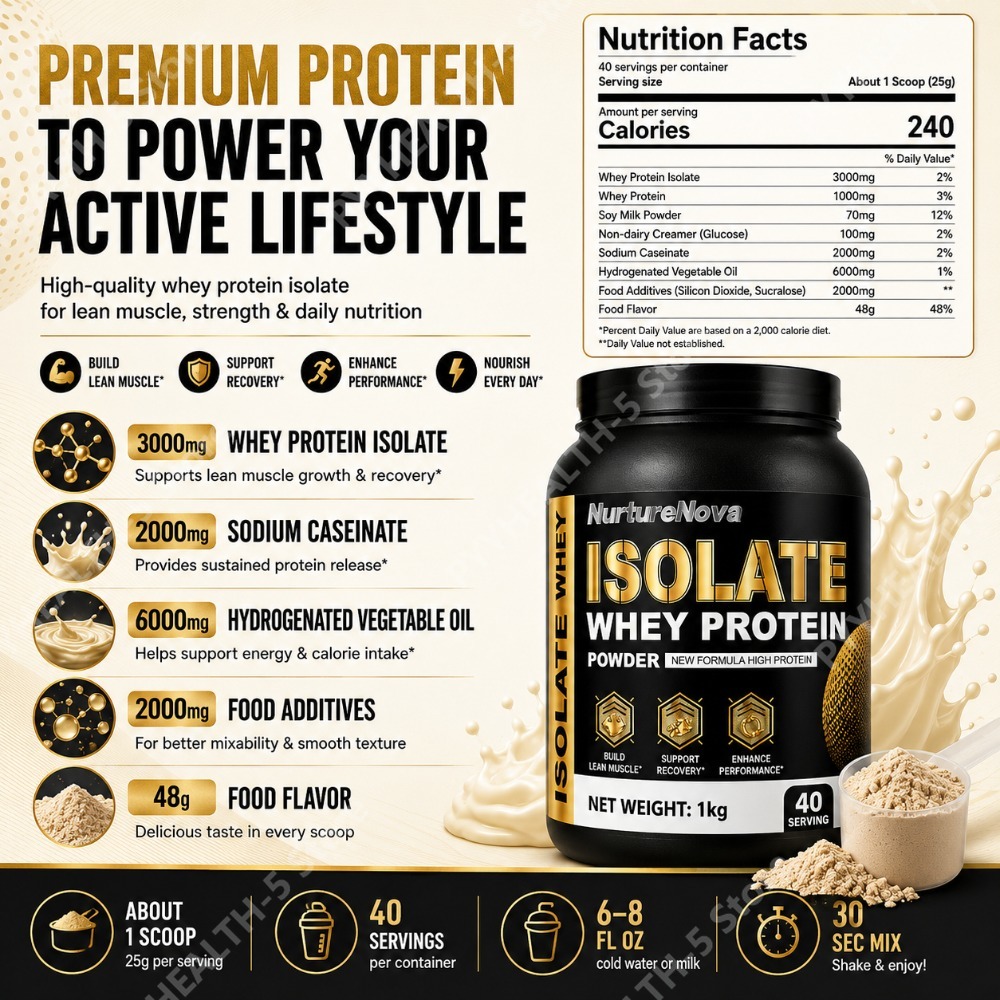 Isolate Whey Protein Powder 1k - Nutrition Sports Fitness avaliação e preço