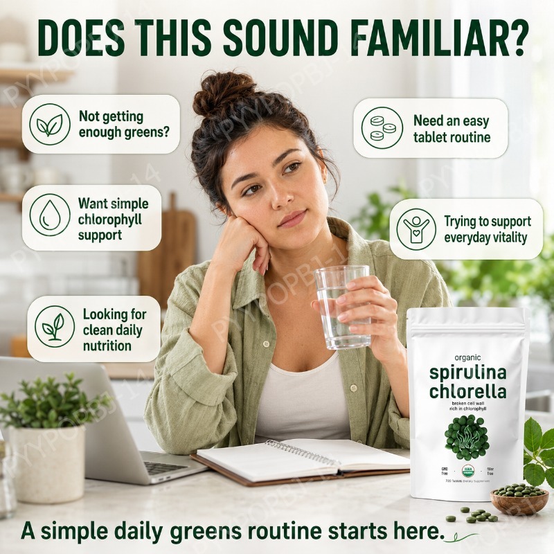 Organic Spirulina Chlorella Ta - Spirulina Tablet Organic avaliação e preço