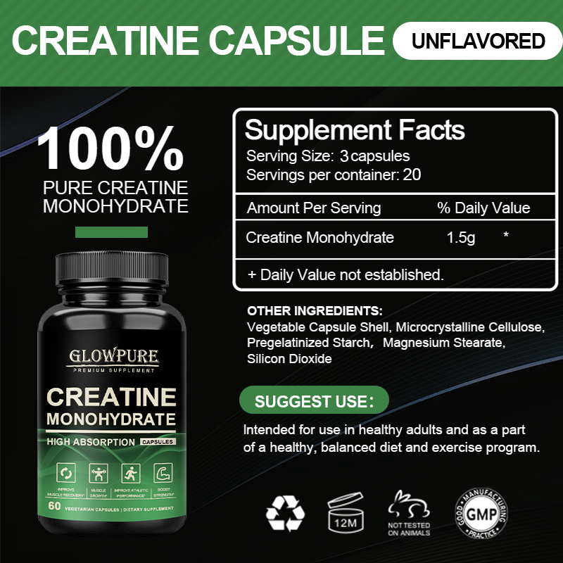 Creatine Monohydrate Capsules  - Nutrition Workout avaliação e preço